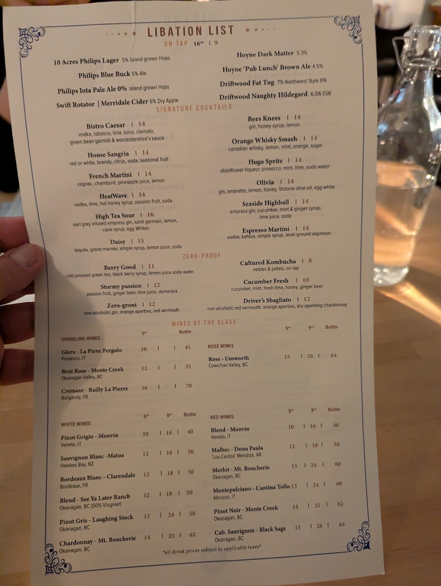 Menu - 10 Acres BistroPhoto Menu8