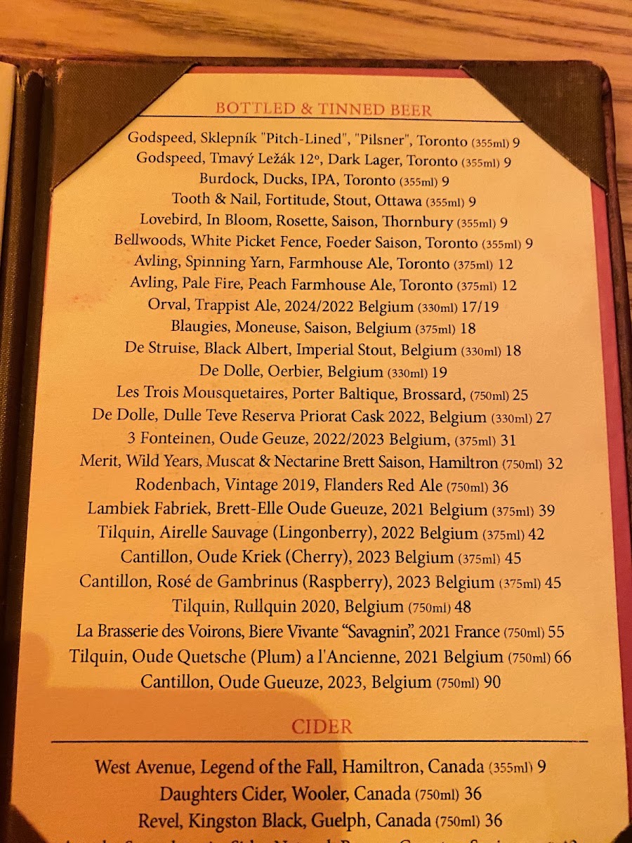 Menu - Bar IsabelPhoto Menu1