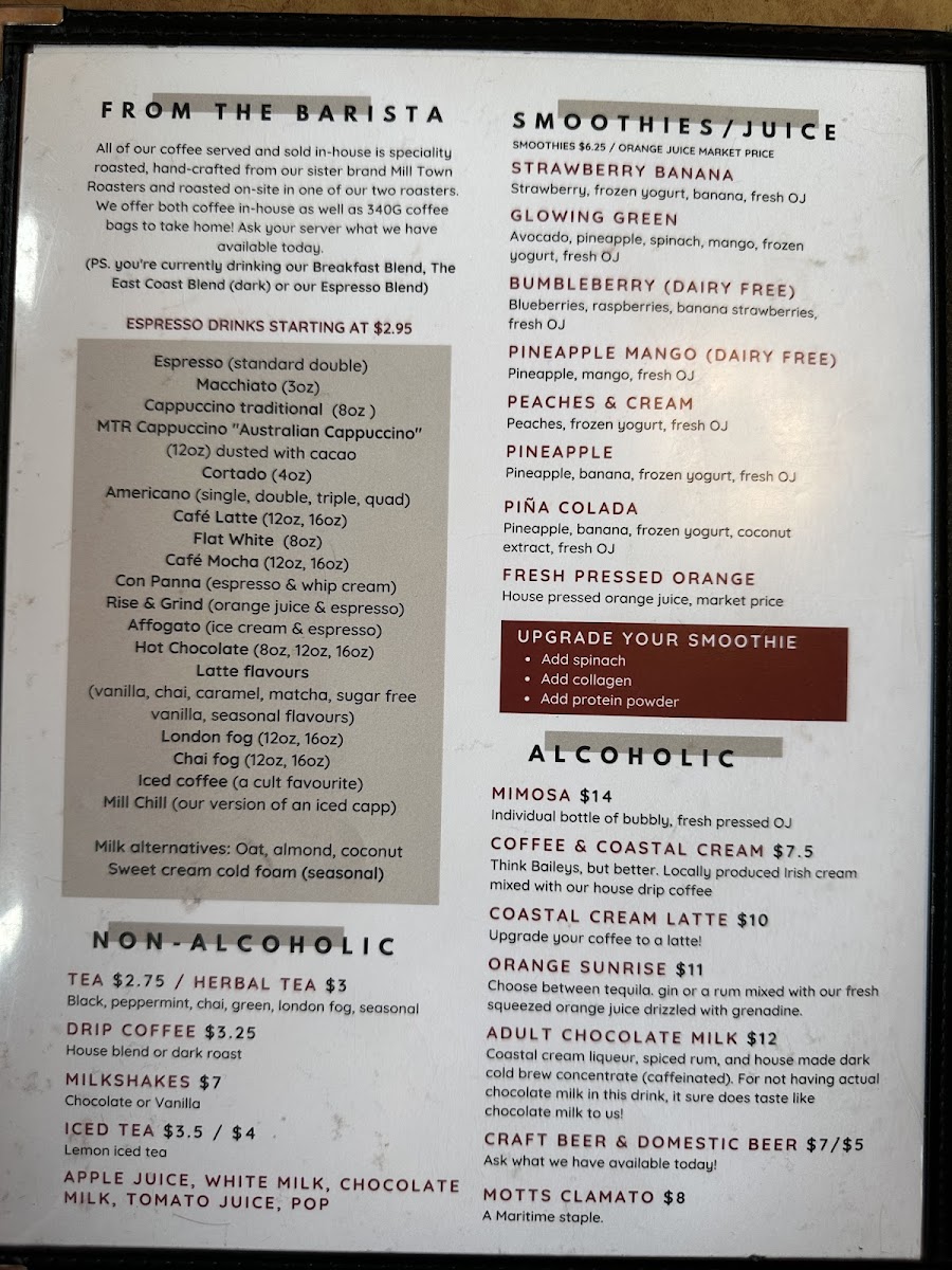 Menu - Coffee Mill RestaurantPhoto Menu4