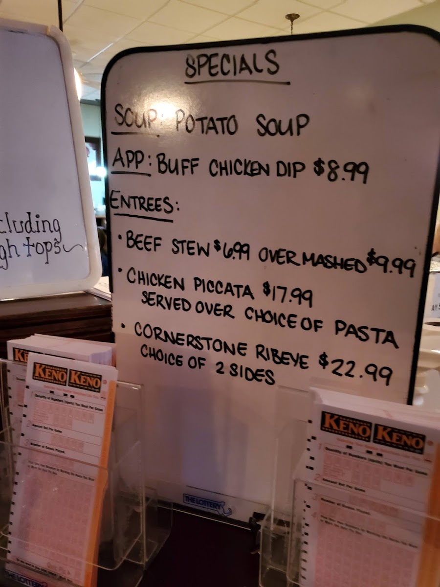 Cornerstones Pub & Grill MenuPhoto Menu2