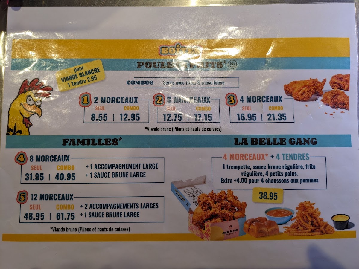 Menu - Jack Le CoqPhoto Menu2