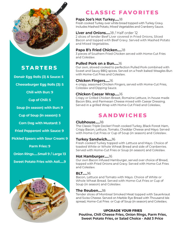 Menu - Jac's Burgers And ShakesPhoto Menu3