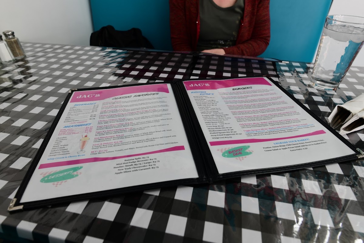 Menu - Jac's Burgers And ShakesPhoto Menu7