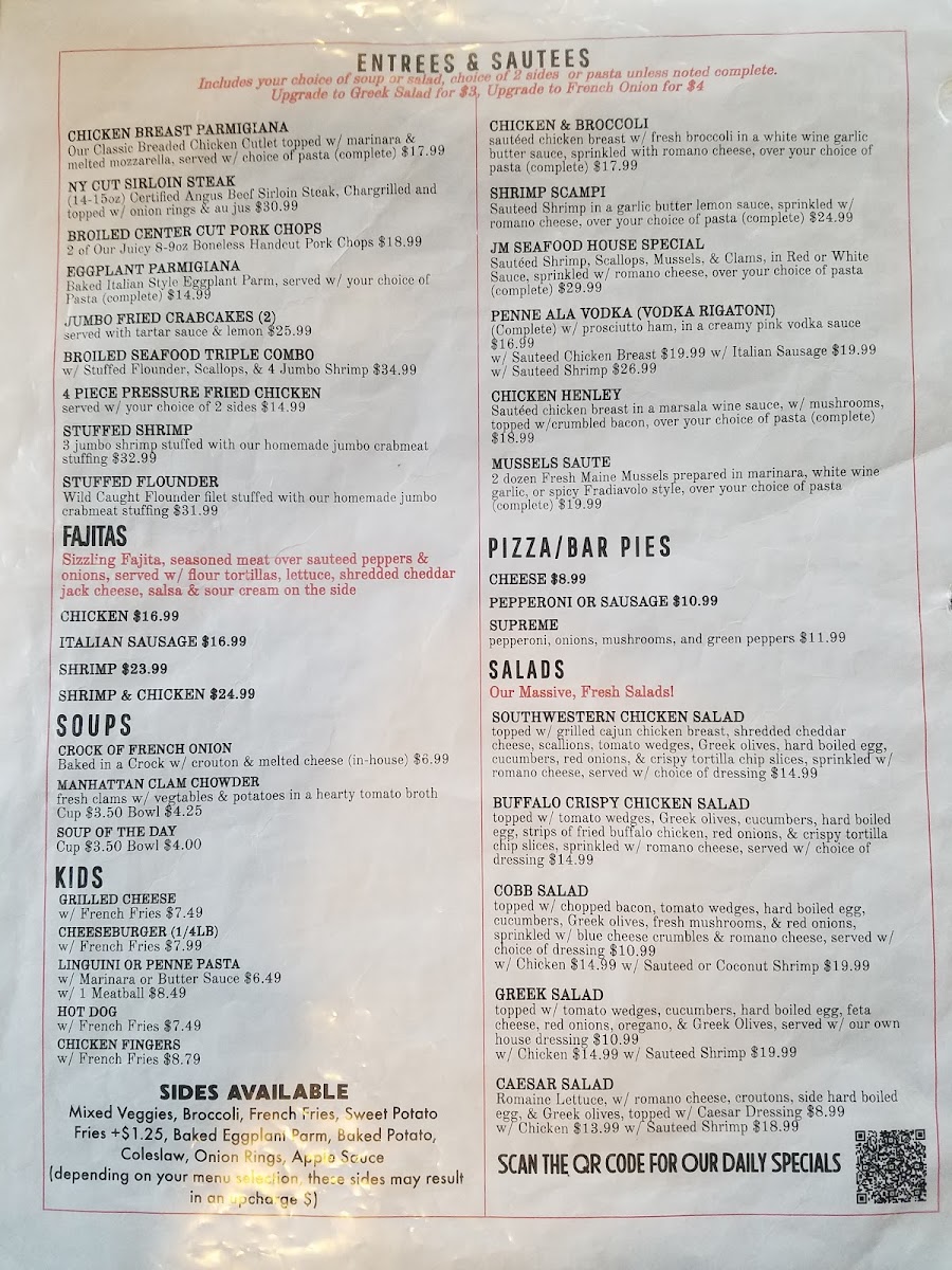 John And Molly's MenuPhoto Menu8