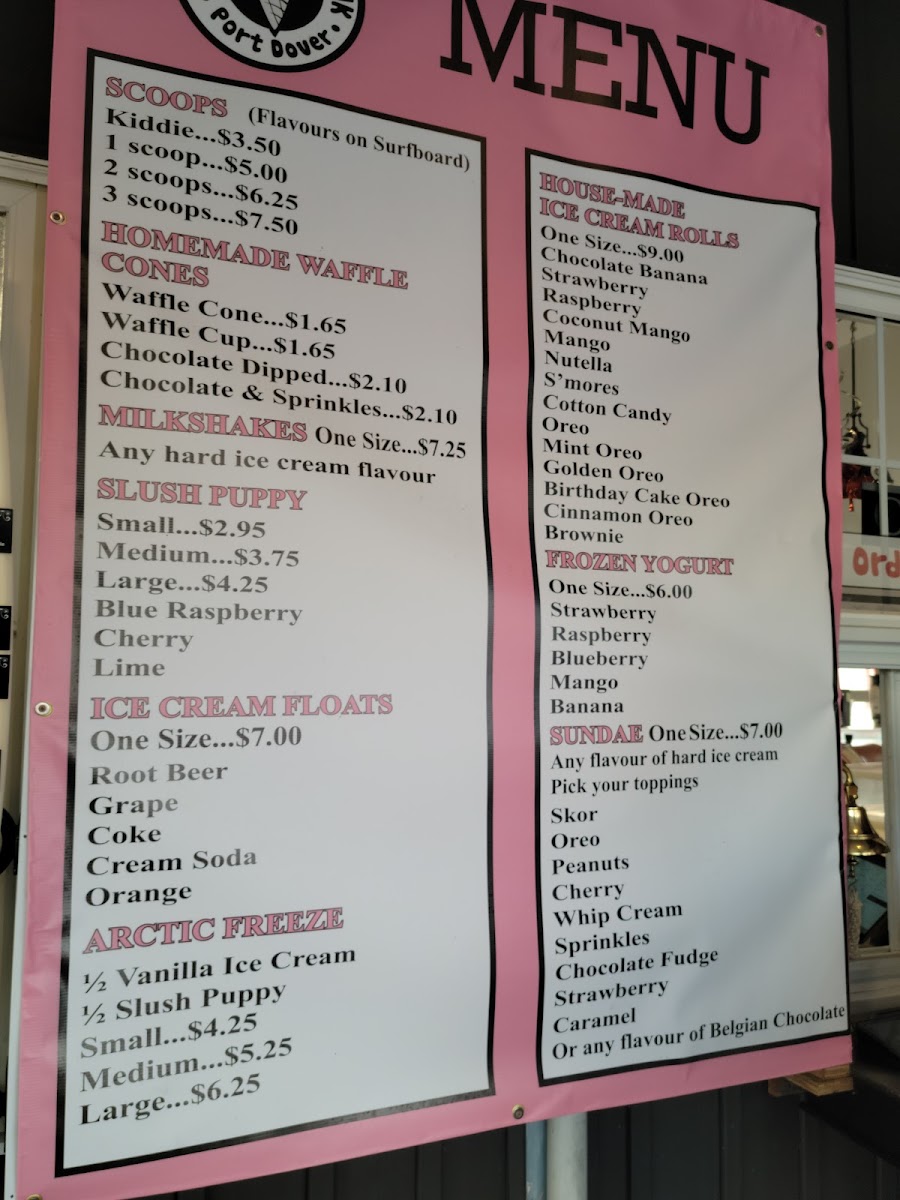 Menu - Knechtel's On The Public BeachPhoto Menu7