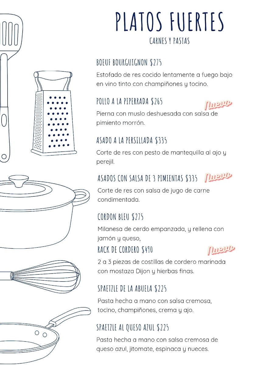 Menu - La Table De Andrée Photo Menu 3
