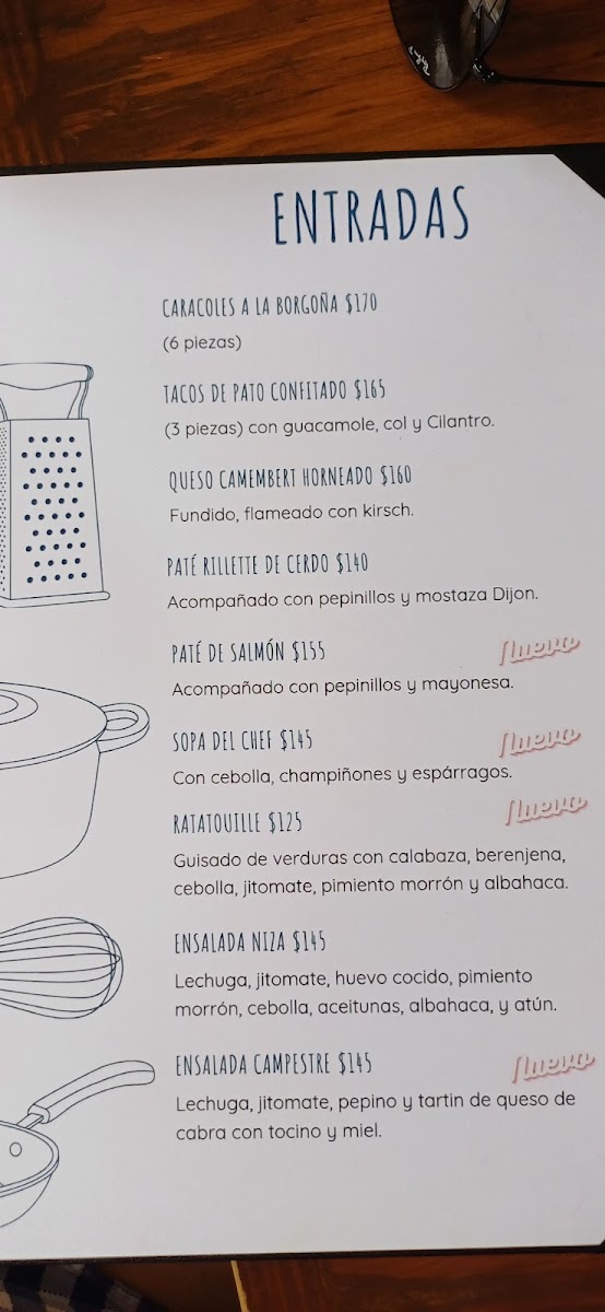 Menu - La Table De Andrée Photo Menu 6