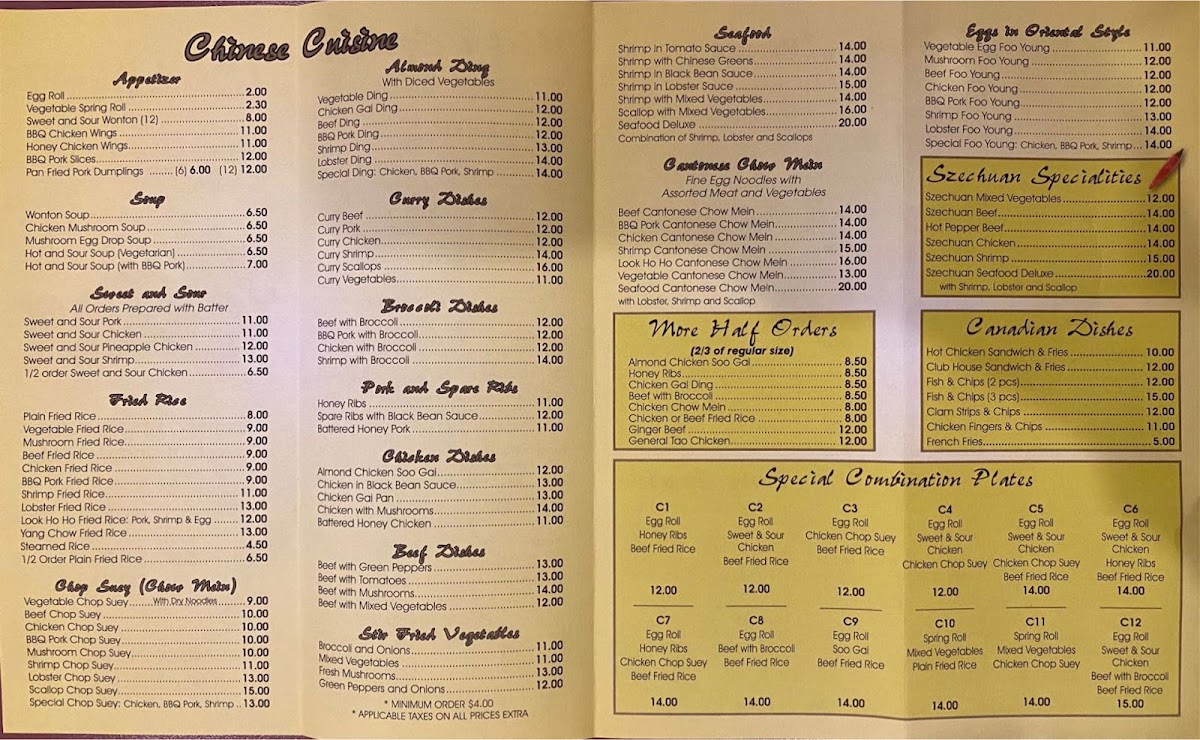 Menu - Look Ho Ho RestaurantPhoto Menu8