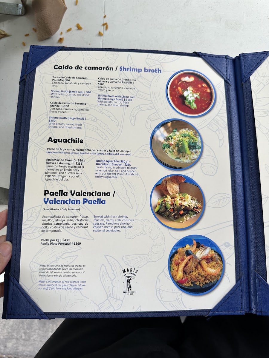 Menu - María La Pescadora Photo Menu 6