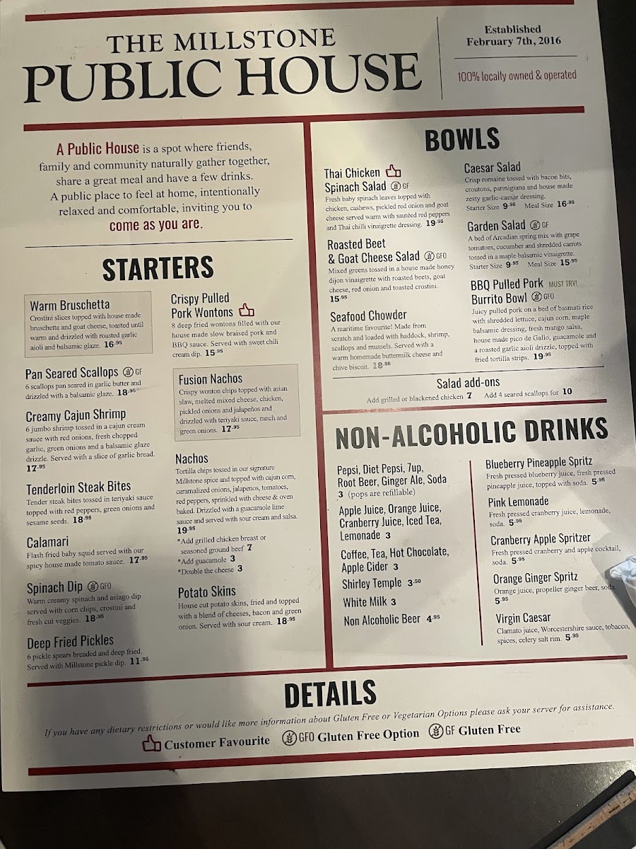 Menu - Millstone Public House DartmouthPhoto Menu1