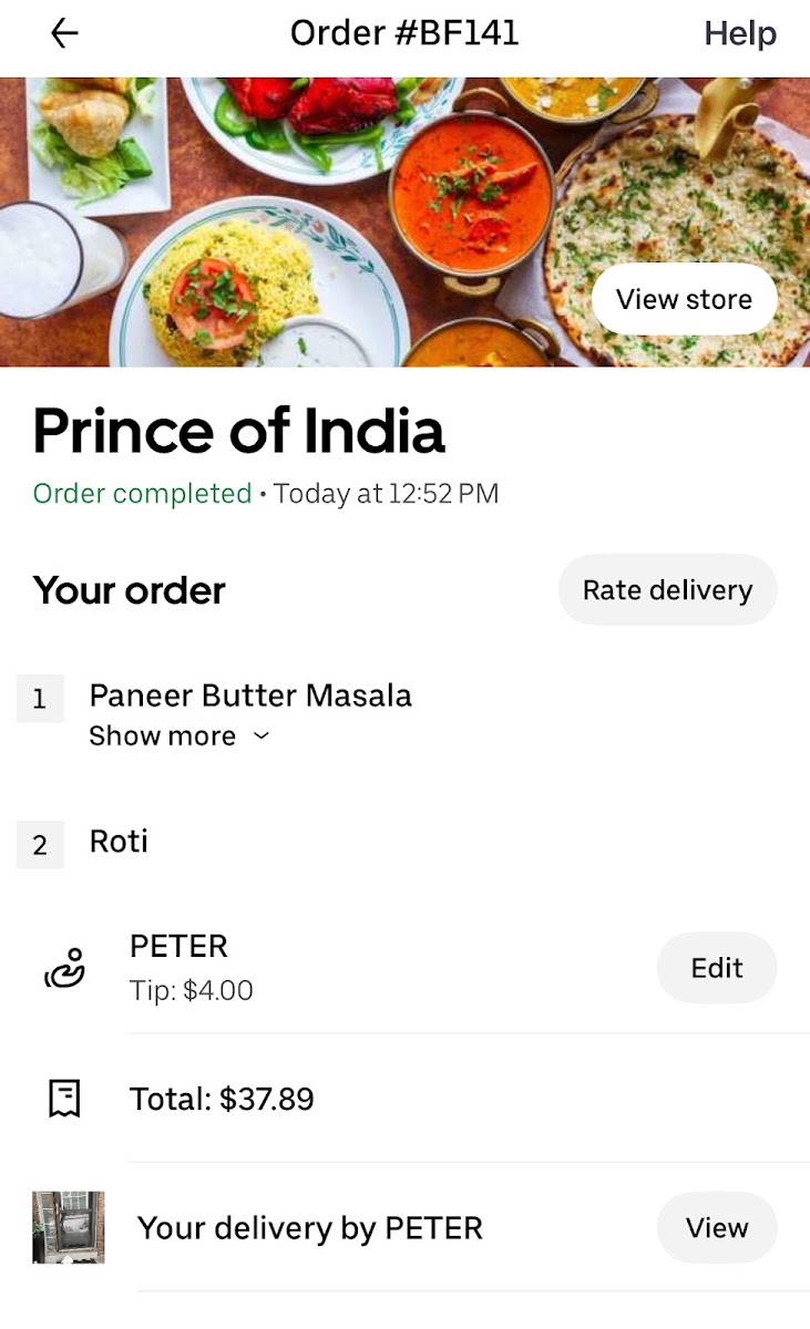 Menu - Prince Of India BurlingtonPhoto Menu2
