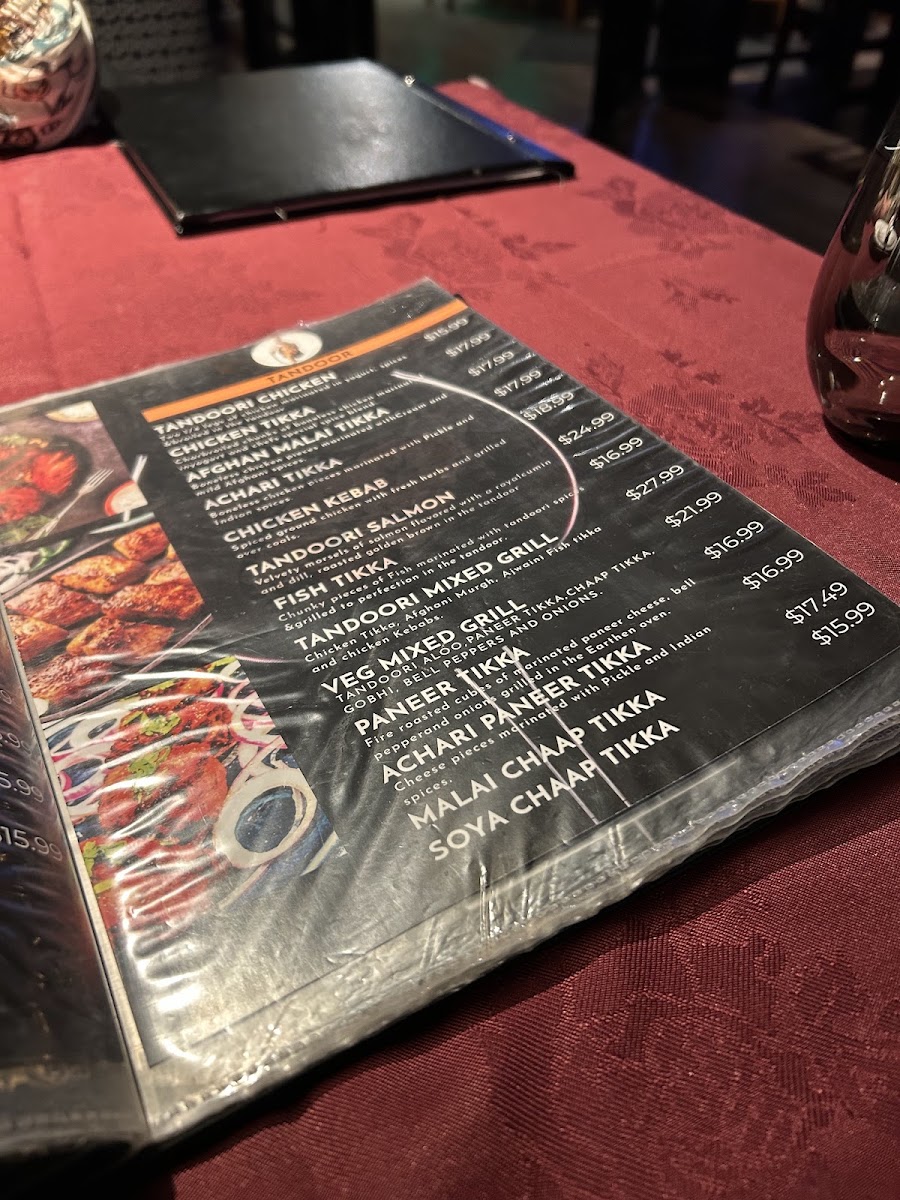 Menu - Prince Of India BurlingtonPhoto Menu4