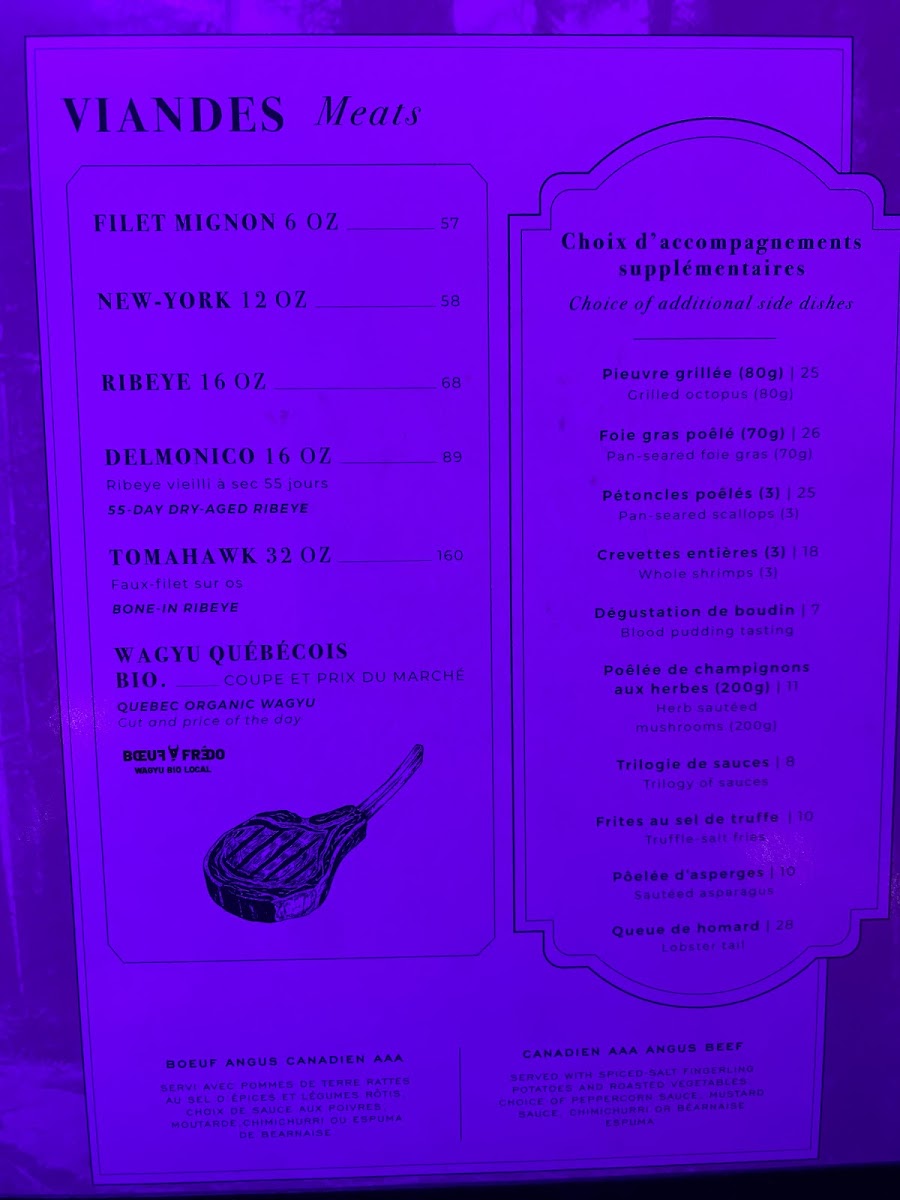 Menu - Restaurant OpheliaPhoto Menu7