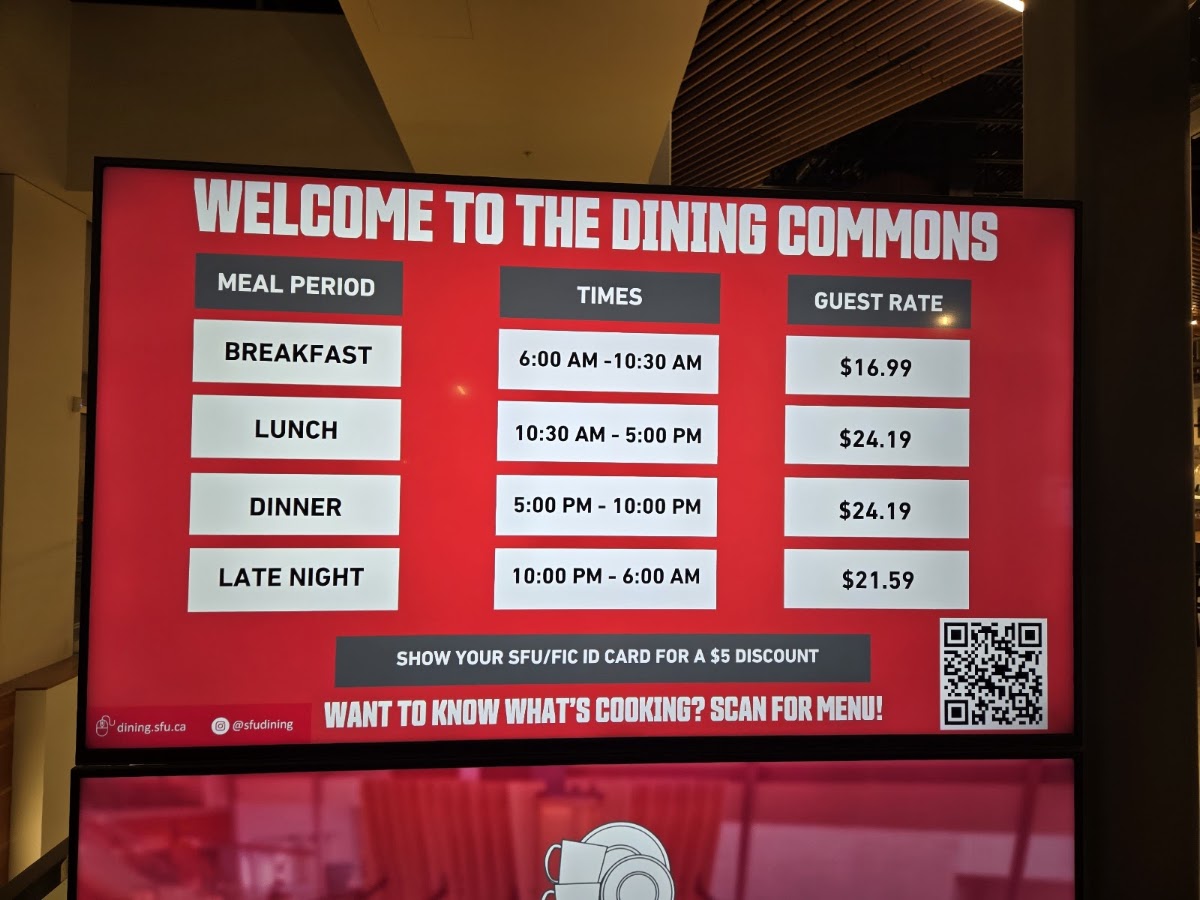 Menu - Sfu Dining CommonsPhoto Menu2