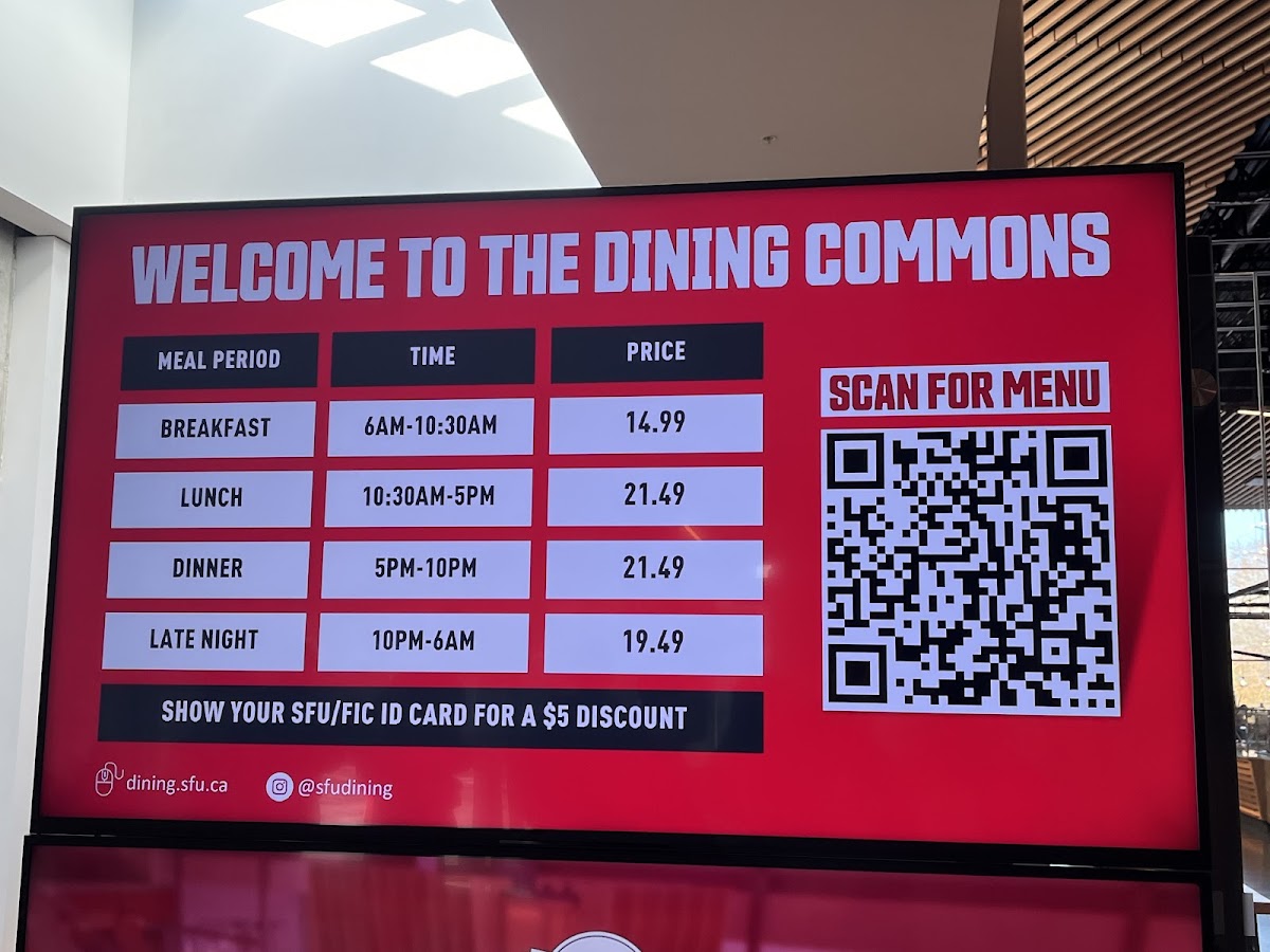 Menu - Sfu Dining CommonsPhoto Menu5