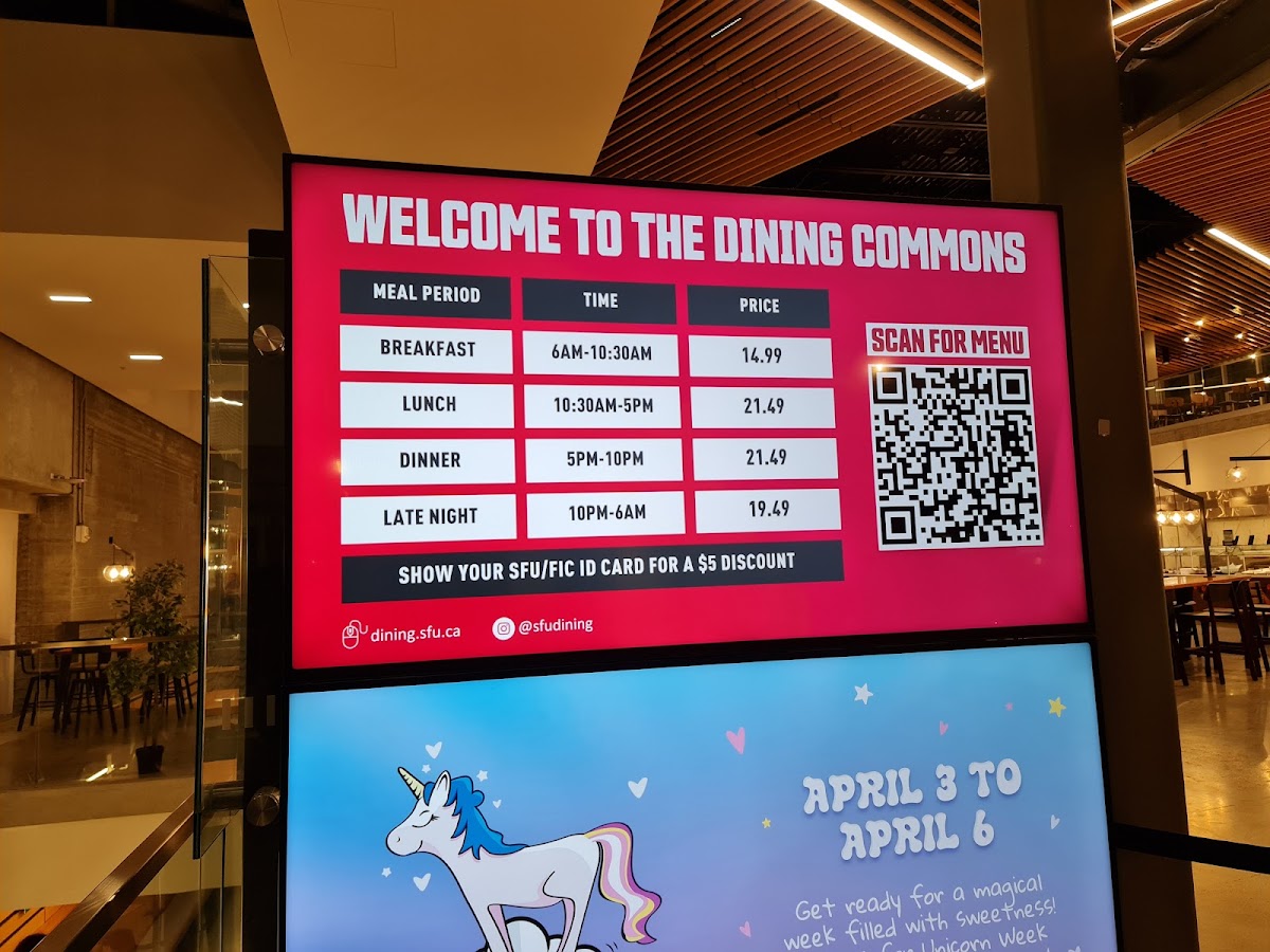 Menu - Sfu Dining CommonsPhoto Menu6