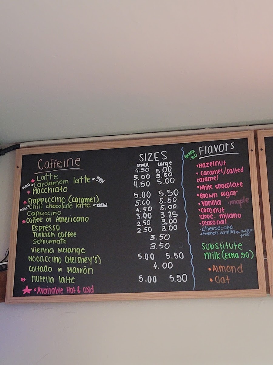 Vintage Cafe MenuPhoto Menu1